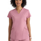 Women's Two Pocket V-Neck Define Top - GRST249 - Canyon Pink