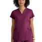Women's Two Pocket V-Neck Define Top - GRST249 - Wine