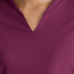 Women's Two Pocket V-Neck Define Top - GRST249 - Wine