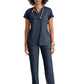 Women's Two Pocket V-Neck Define Top - GRST249 - Steel