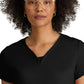 Women's Two Pocket V-Neck Motivate Top - GRST250 - Black