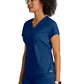 Women's Two Pocket V-Neck Motivate Top - GRST250 - Indigo (Navy)
