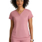 Women's Two Pocket V-Neck Motivate Top - GRST250 - Canyon Pink