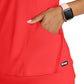 Women's Two Pocket V-Neck Motivate Top - GRST250 - Radiant Coral