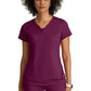 Women's Two Pocket V-Neck Motivate Top - GRST250 - Wine