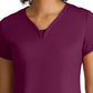 Women's Two Pocket V-Neck Motivate Top - GRST250 - Wine