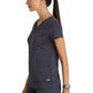 Women's Two Pocket V-Neck Motivate Top - GRST250 - Steel