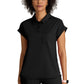 Women's One Pocket Polo Neck Renew Top - GRST254 - Black