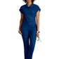 Women's One Pocket Polo Neck Renew Top - GRST254 - Indigo (Navy)