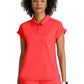 Women's One Pocket Polo Neck Renew Top - GRST254 - Radiant Coral