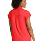 Women's One Pocket Polo Neck Renew Top - GRST254 - Radiant Coral