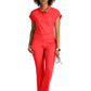 Women's One Pocket Polo Neck Renew Top - GRST254 - Radiant Coral