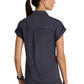Women's One Pocket Polo Neck Renew Top - GRST254 - Steel