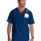 Men's V-Neck Evan Top - GRT091 - Indigo (Navy)