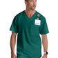 Men's V-Neck Evan Top - GRT091 - Hunter Green