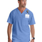 Men's V-Neck Evan Top - GRT091 - Ciel Blue