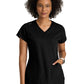 Women's  Three Pocket V-Neck Evelyn Top - GRT261 - Black