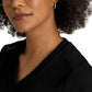 Women's  Three Pocket V-Neck Evelyn Top - GRT261 - Black