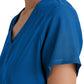 Women's Two-Pocket Piped V-Neck Rhythm Top - GSST180 - New Royal