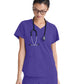 Women's Two-Pocket Piped V-Neck Rhythm Top - GSST180 - New Grape