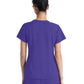 Women's Two-Pocket Piped V-Neck Rhythm Top - GSST180 - New Grape