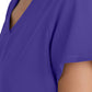 Women's Two-Pocket Piped V-Neck Rhythm Top - GSST180 - New Grape