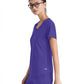 Women's Two-Pocket Piped V-Neck Rhythm Top - GSST180 - New Grape