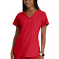 Women's Two-Pocket Piped V-Neck Rhythm Top - GSST180 - True Red