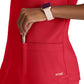 Women's Two-Pocket Piped V-Neck Rhythm Top - GSST180 - True Red