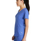 Women's Two-Pocket Piped V-Neck Rhythm Top - GSST180 - Vivid Lapis