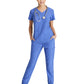 Women's Two-Pocket Piped V-Neck Rhythm Top - GSST180 - Vivid Lapis