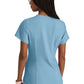 Women's Two-Pocket Piped V-Neck Rhythm Top - GSST180 - Ocean Mist