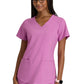 Women's Two-Pocket Piped V-Neck Rhythm Top - GSST180 - Twilight Mauve