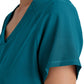 Women's Two-Pocket Piped V-Neck Rhythm Top - GSST180 - Bahama