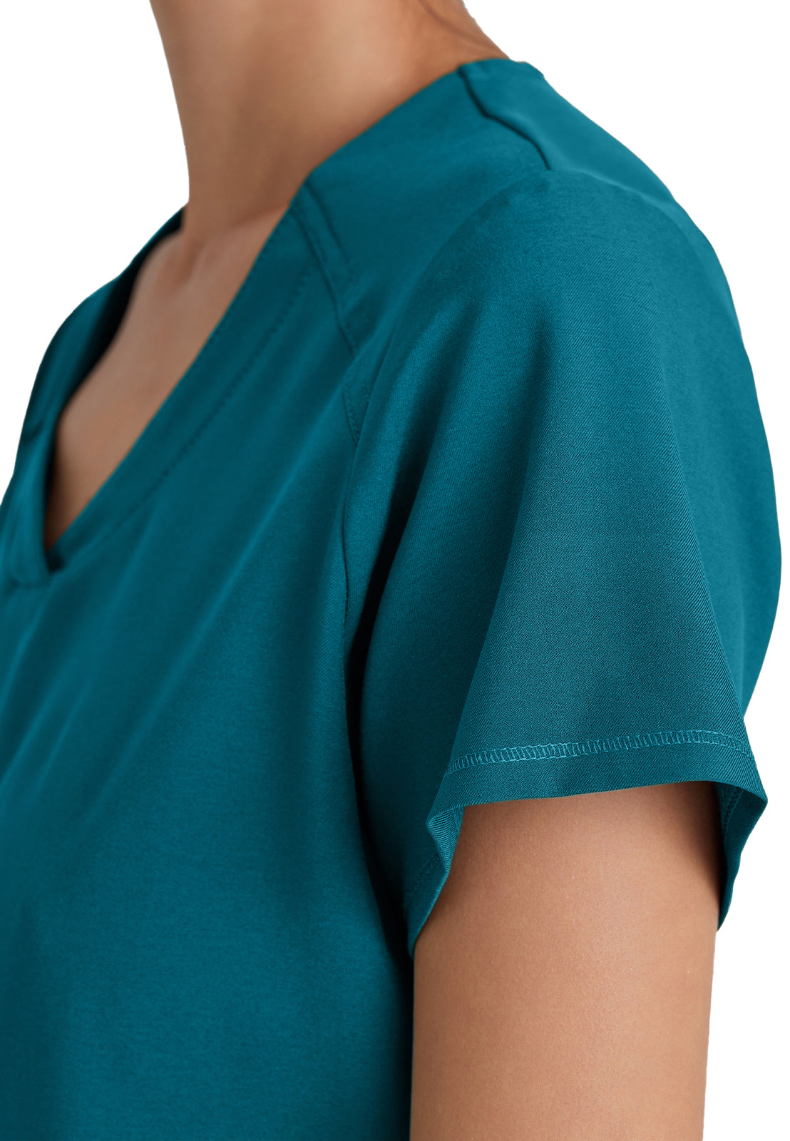 Women's Two-Pocket Piped V-Neck Rhythm Top - GSST180 - Bahama
