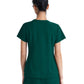 Women's Two-Pocket Piped V-Neck Rhythm Top - GSST180 - Hunter Green