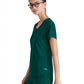 Women's Two-Pocket Piped V-Neck Rhythm Top - GSST180 - Hunter Green