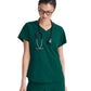 Women's Two-Pocket Piped V-Neck Rhythm Top - GSST180 - Hunter Green
