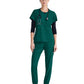Women's Two-Pocket Piped V-Neck Rhythm Top - GSST180 - Hunter Green