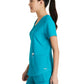 Women's Two-Pocket Piped V-Neck Rhythm Top - GSST180 - Teal