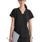 Women's Banded-V-Neck Sway Tuck-In Top - GSST181 - Black