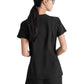 Women's Banded-V-Neck Sway Tuck-In Top - GSST181 - Black