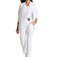 Women's Banded-V-Neck Sway Tuck-In Top - GSST181 - White