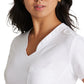 Women's Banded-V-Neck Sway Tuck-In Top - GSST181 - White