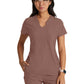 Women's Banded-V-Neck Sway Tuck-In Top - GSST181 - Driftwood