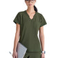 Women's Banded-V-Neck Sway Tuck-In Top - GSST181 - Fern