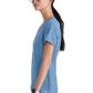 Women's Banded-V-Neck Sway Tuck-In Top - GSST181 - Ciel Blue