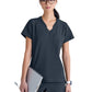 Women's Banded-V-Neck Sway Tuck-In Top - GSST181 - Steel