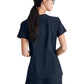Women's Banded-V-Neck Sway Tuck-In Top - GSST181 - Steel