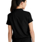 Women's 2 Pocket Zip Neck Banded Waist Perseverance Top - GSST215 - Black